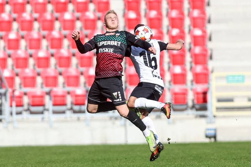 Football. Betclic I liga. GKS Tychy - Puszcza Niepolomice. 01.03.2026