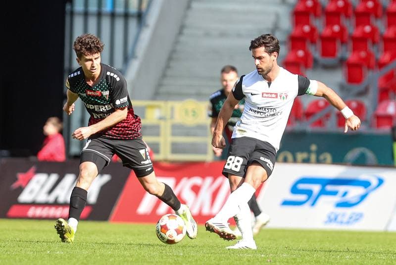 Football. Betclic I liga. GKS Tychy - Puszcza Niepolomice. 01.03.2026