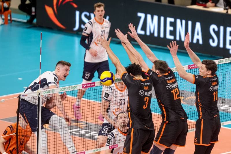 Volleyball. PlusLiga. JSW Jastrzebski Wegiel - Barkom Kazany Lwow. 26.02.2026
