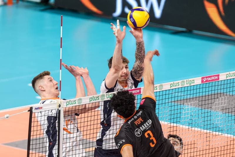Volleyball. PlusLiga. JSW Jastrzebski Wegiel - Barkom Kazany Lwow. 26.02.2026
