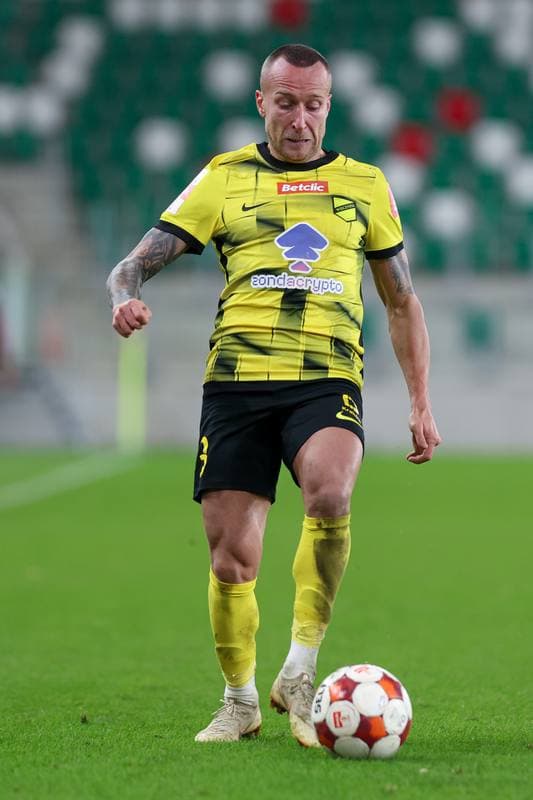 Football. Betclic I liga. Wieczysta Krakow - Pogon Grodzisk Mazowiecki. 27.10.2025