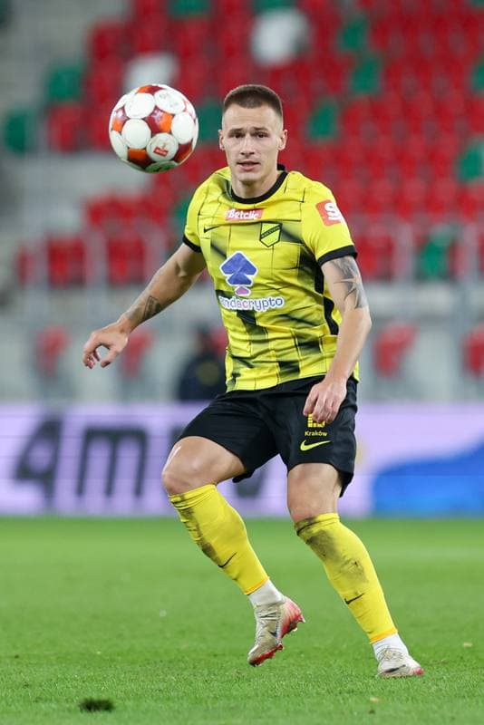 Football. Betclic I liga. Wieczysta Krakow - Pogon Grodzisk Mazowiecki. 27.10.2025