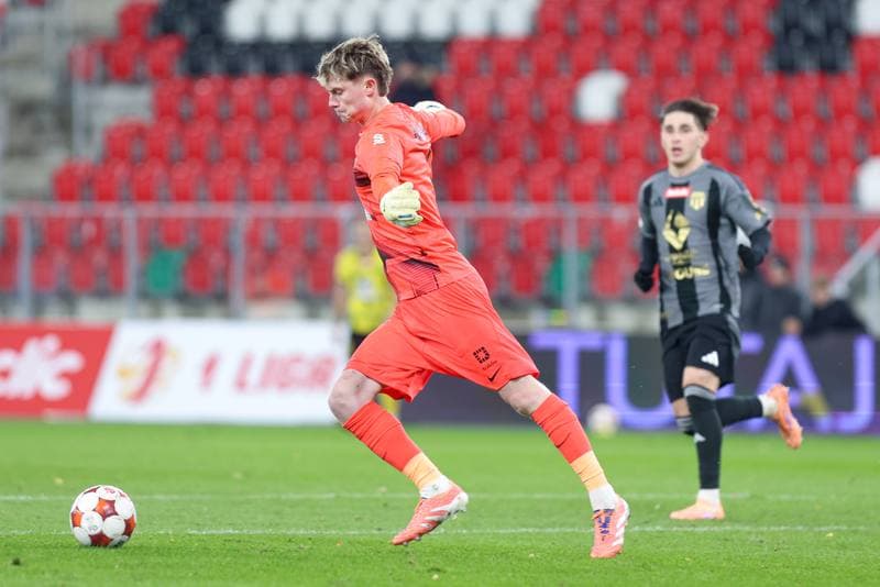 Football. Betclic I liga. Wieczysta Krakow - Pogon Grodzisk Mazowiecki. 27.10.2025