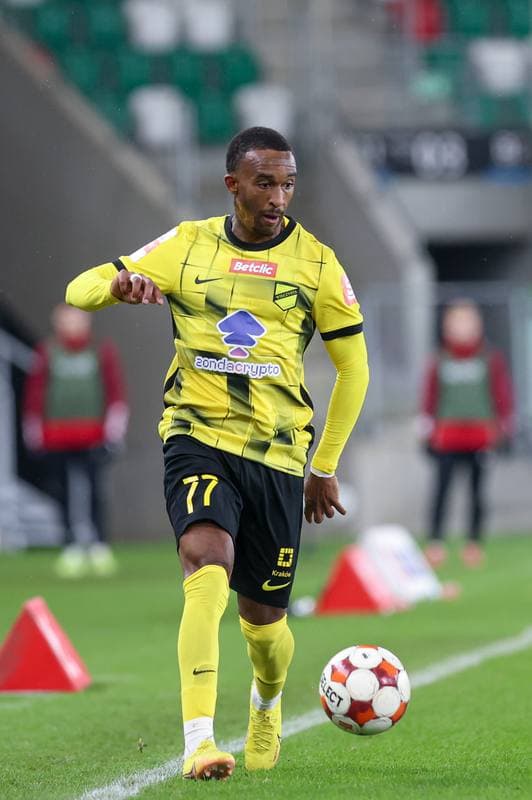 Football. Betclic I liga. Wieczysta Krakow - Pogon Grodzisk Mazowiecki. 27.10.2025