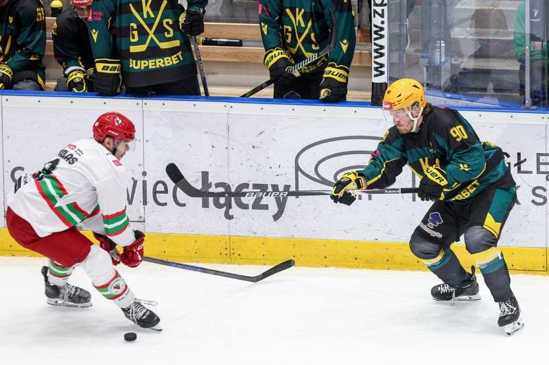 Ice Hockey. Tauron Hokej Liga. ECB Zaglebie Sosnowiec - GKS Katowice. 31.10.2025