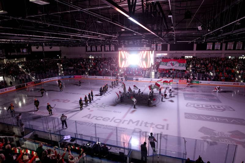Ice Hockey. Tauron Hokej Liga. ECB Zaglebie Sosnowiec - GKS Katowice. 31.10.2025