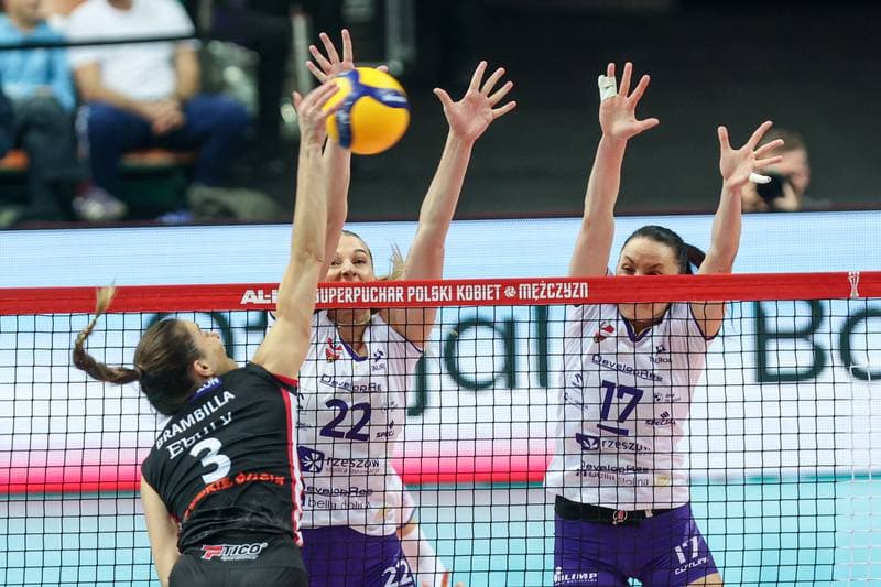 Volleyball. Al-Ko Superpuchar Polski. Developres Rzeszow - LKS Commercecon Lodz. 05.11.2025