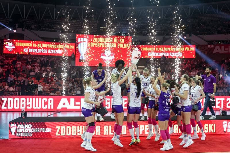 Volleyball. Al-Ko Superpuchar Polski. Developres Rzeszow - LKS Commercecon Lodz. 05.11.2025