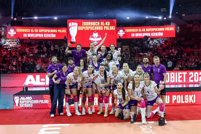 Volleyball. Al-Ko Superpuchar Polski. Developres Rzeszow - LKS Commercecon Lodz. 05.11.2025