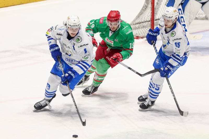 Ice Hockey. Tauron Hokej Liga. KS Unia Oswiecim - ECB Zaglebie Sosnowiec. 14.11.2025
