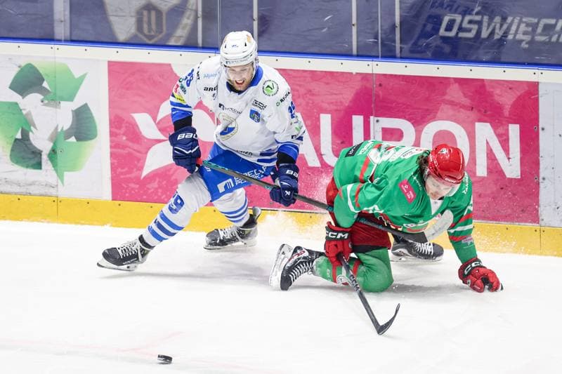 Ice Hockey. Tauron Hokej Liga. KS Unia Oswiecim - ECB Zaglebie Sosnowiec. 14.11.2025