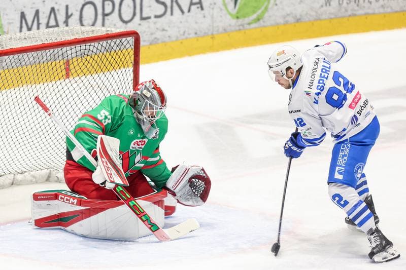 Ice Hockey. Tauron Hokej Liga. KS Unia Oswiecim - ECB Zaglebie Sosnowiec. 14.11.2025