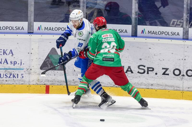 Ice Hockey. Tauron Hokej Liga. KS Unia Oswiecim - ECB Zaglebie Sosnowiec. 14.11.2025