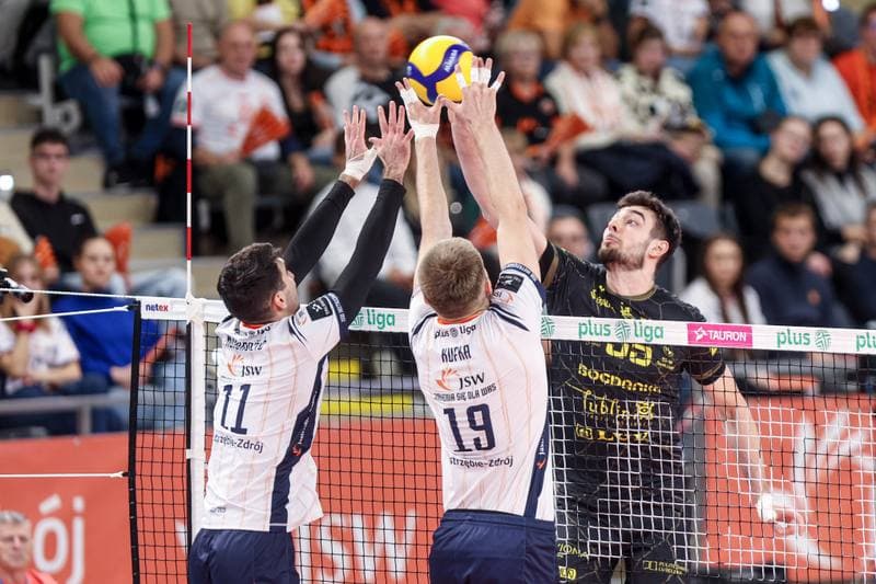 Volleyball. PlusLiga. JSW Jastrzebski Wegiel - Bogdanka LUK Lublin. 19.11.2025
