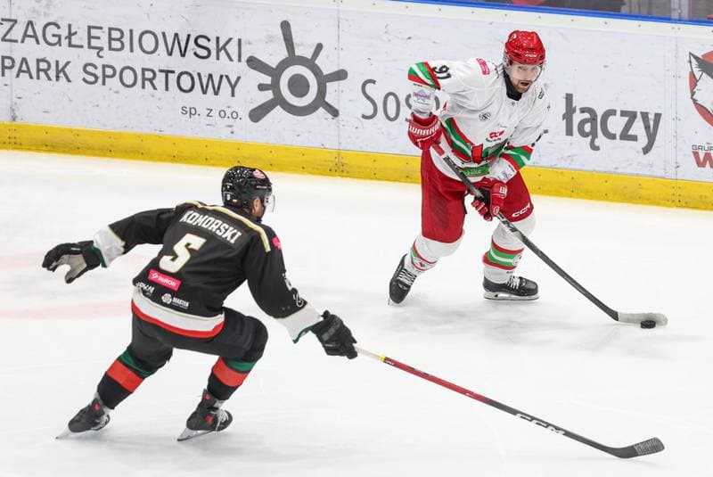 Ice Hockey. Tauron Hokej Liga. ECB Zaglebie Sosnowiec - GKS Tychy. 02.12.2025