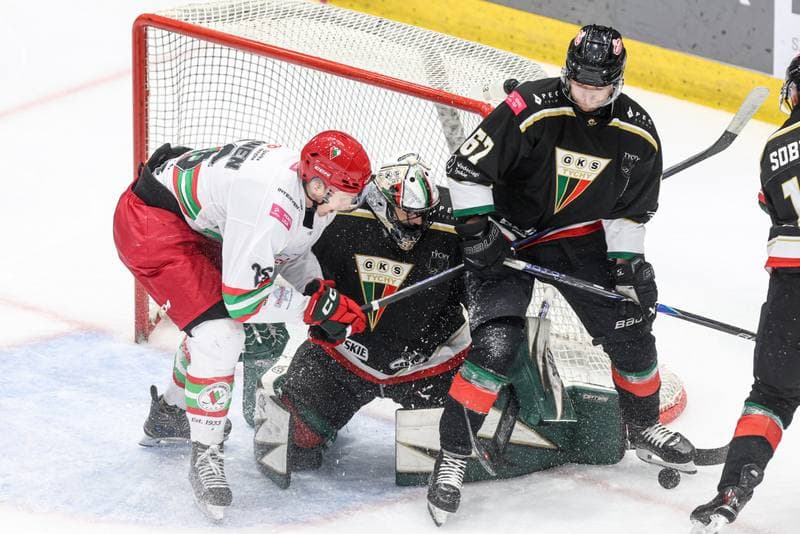 Ice Hockey. Tauron Hokej Liga. ECB Zaglebie Sosnowiec - GKS Tychy. 02.12.2025