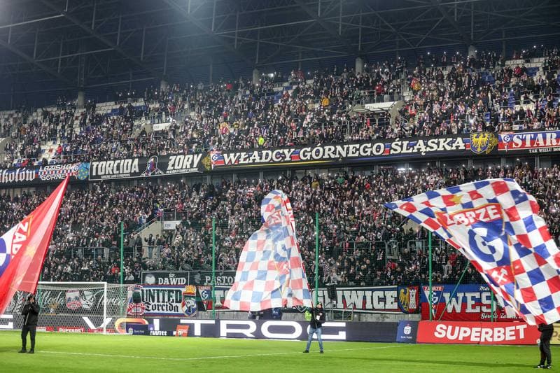 Football. PKO BP Ekstraklasa. Gornik Zabrze - Pogon Szczecin. 21.02.2026