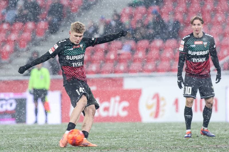 Football. Betclic I liga. GKS Tychy - Odra Opole. 16.02.2026