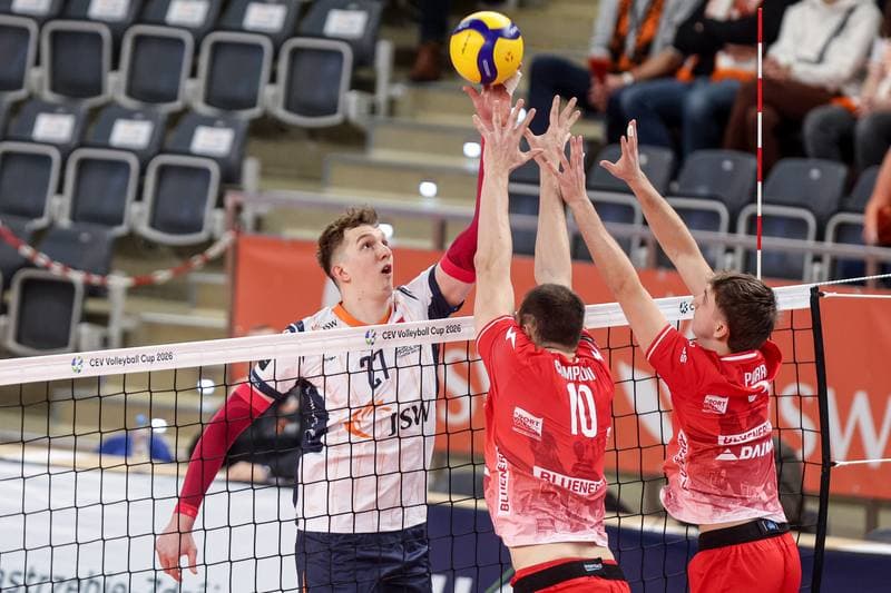 Volleyball. CEV Cup. JSW Jastrzebski Wegiel - Gas Sales Bluenergy Piacenza. 10.02.2026