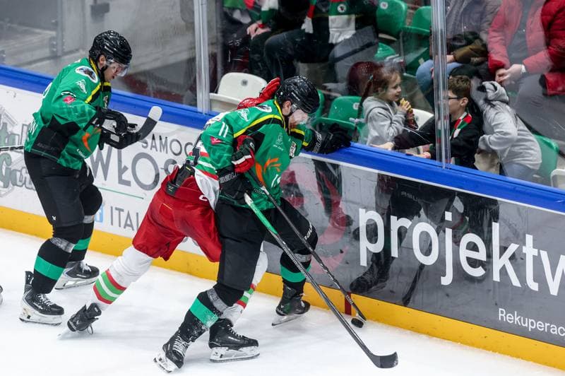 Ice Hockey. Tauron Hokej Liga. ECB Zaglebie Sosnowiec - JKH GKS Jastrzebie. 18.01.2026