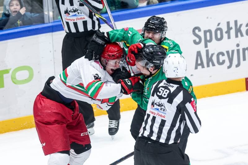 Ice Hockey. Tauron Hokej Liga. ECB Zaglebie Sosnowiec - JKH GKS Jastrzebie. 18.01.2026