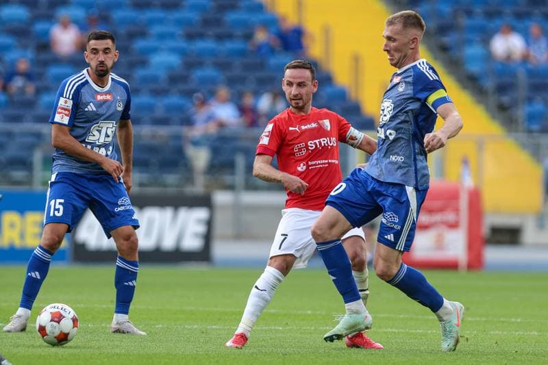 Football. Betclic I liga. Ruch Chorzow - Pogon Siedlce. 08.08.2025