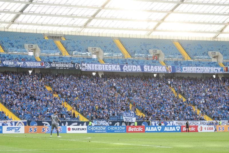 Football. Betclic I liga. Ruch Chorzow - Pogon Siedlce. 08.08.2025