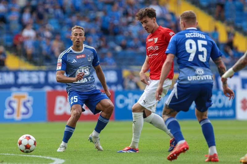 Football. Betclic I liga. Ruch Chorzow - Pogon Siedlce. 08.08.2025