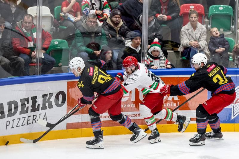 Ice Hockey. Tauron Hokej Liga. ECB Zaglebie Sosnowiec - BS Polonia Bytom. 09.01.2026