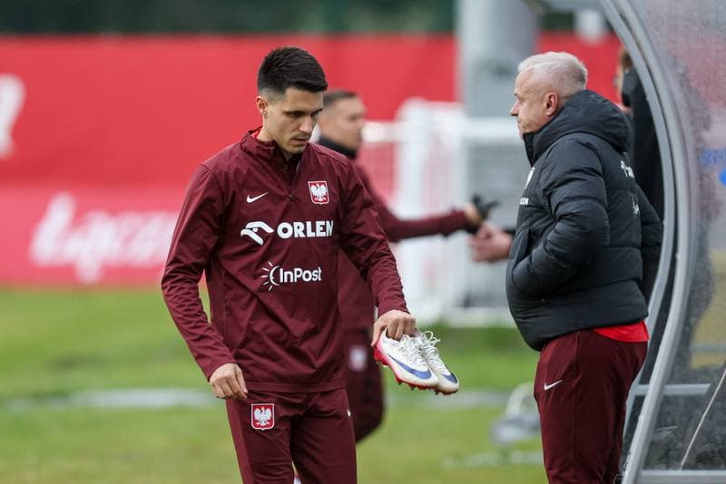 Football. Poland national team. Training. 07.10.2025