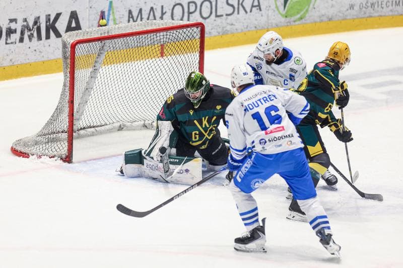 Ice Hockey. Tauron Hokej Liga. KS Unia Oswiecim - GKS Katowice. 28.11.2025
