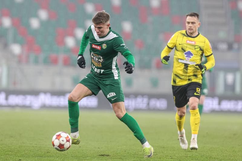 Football. Betclic I liga. Wieczysta Krakow - Slask Wroclaw. 30.11.2025