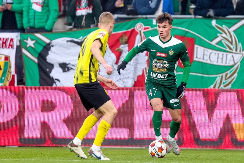 Football. Betclic I liga. Wieczysta Krakow - Slask Wroclaw. 30.11.2025