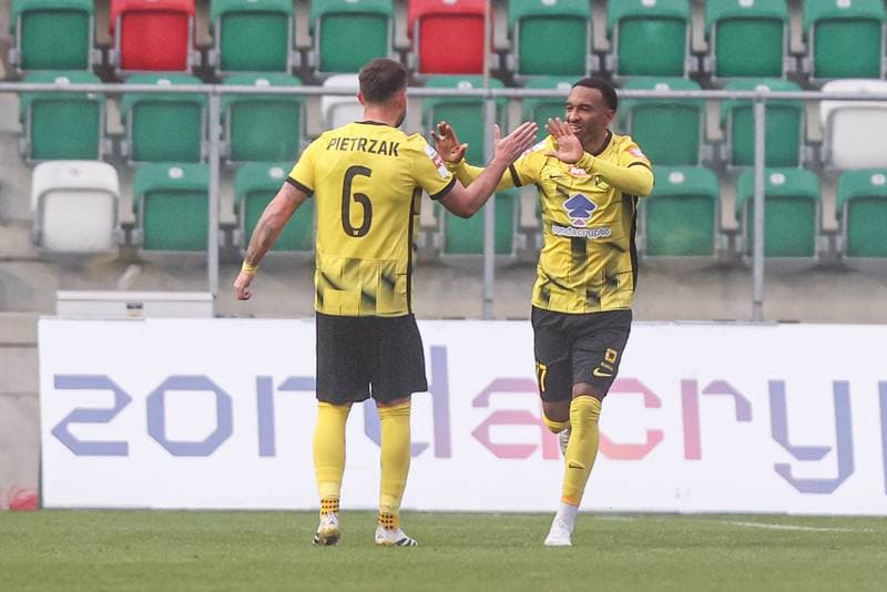 Football. Betclic I liga. Wieczysta Krakow - Slask Wroclaw. 30.11.2025