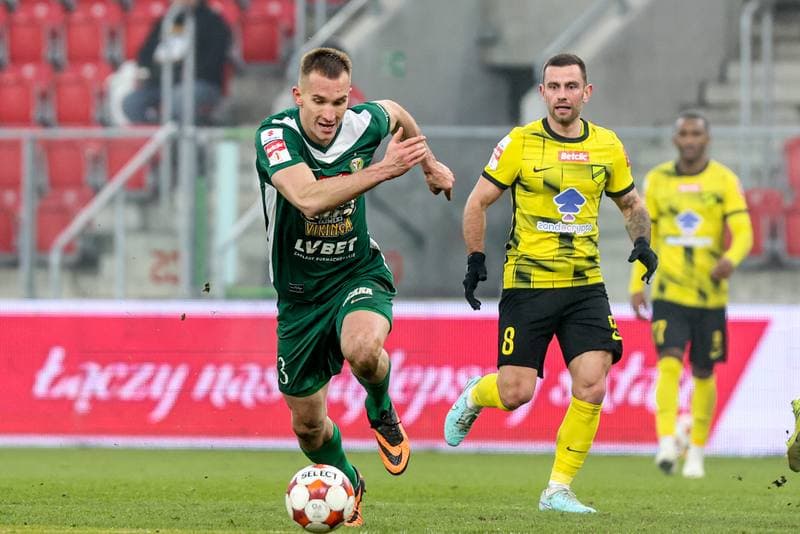 Football. Betclic I liga. Wieczysta Krakow - Slask Wroclaw. 30.11.2025