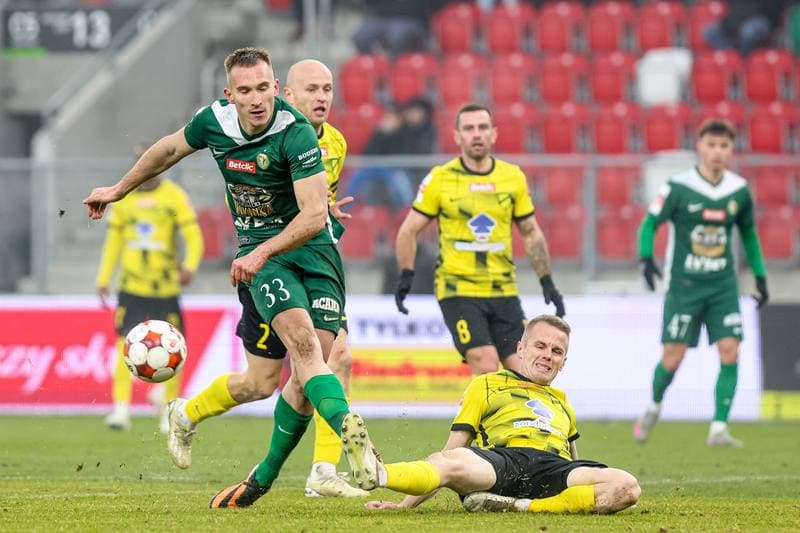 Football. Betclic I liga. Wieczysta Krakow - Slask Wroclaw. 30.11.2025