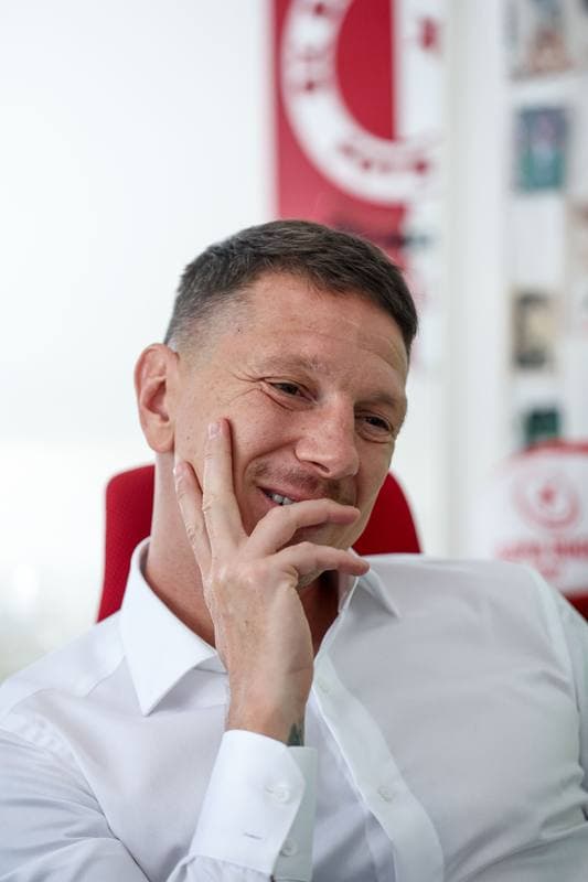 Football. Slavia Prague. Press Conference. 17.09.2025