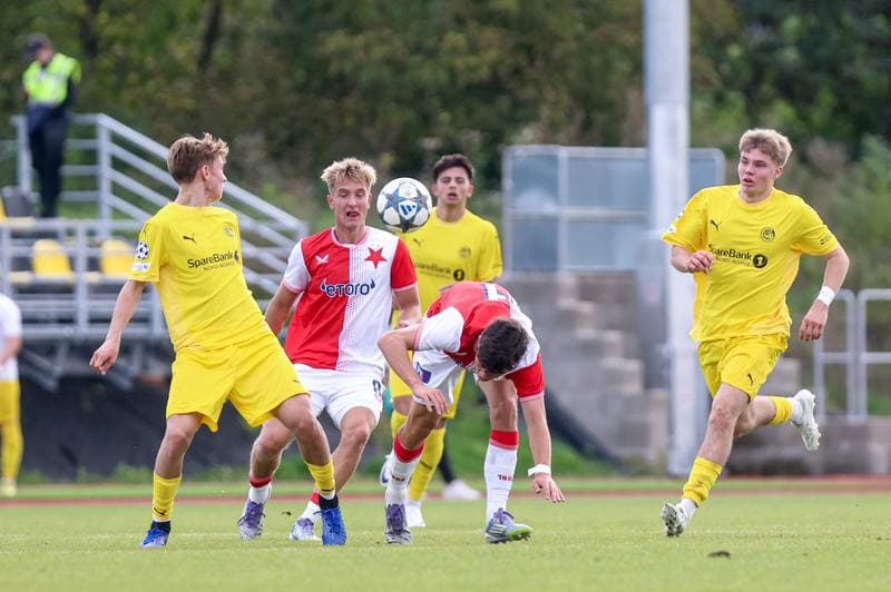 Football. UEFA Youth League. Slavia Prague - FK Bodo/Glimt. 17.09.2025