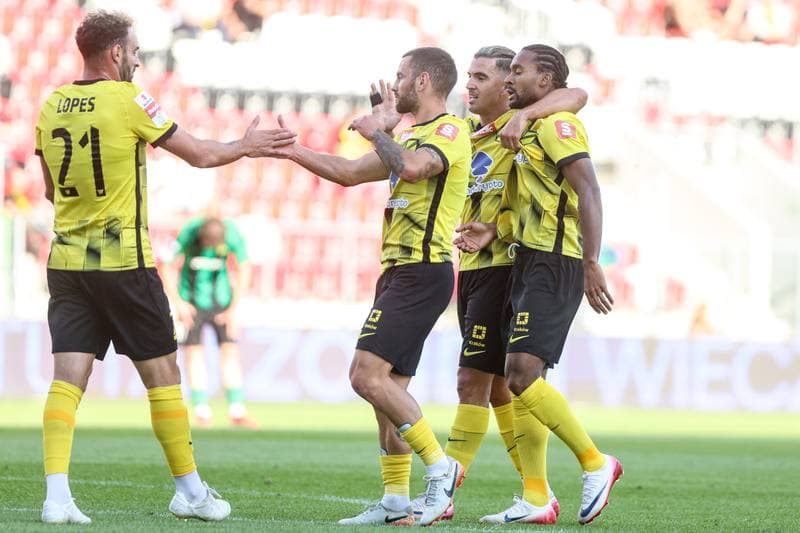 Football. Betclic I liga. Wieczysta Krakow - Gornik Leczna. 25.08.2025