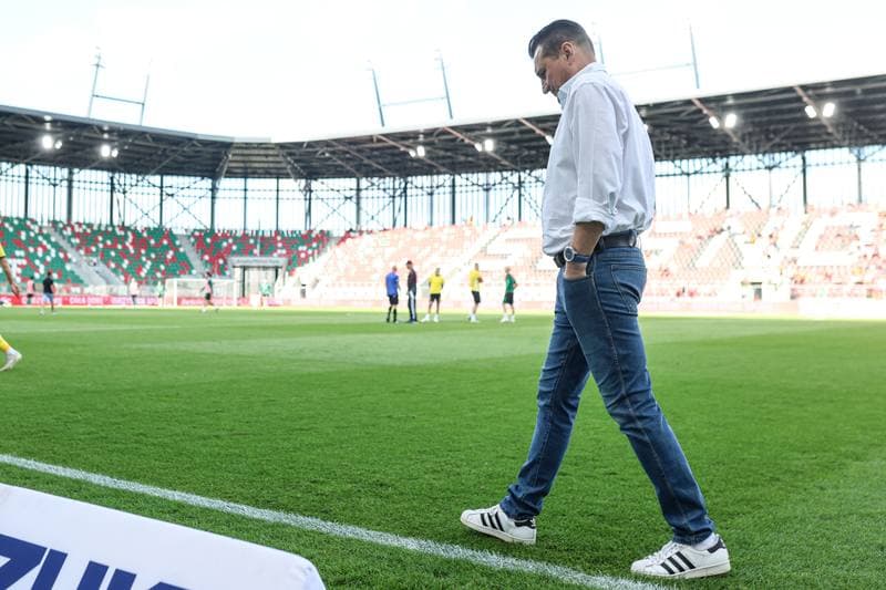 Football. Betclic I liga. Wieczysta Krakow - Gornik Leczna. 25.08.2025