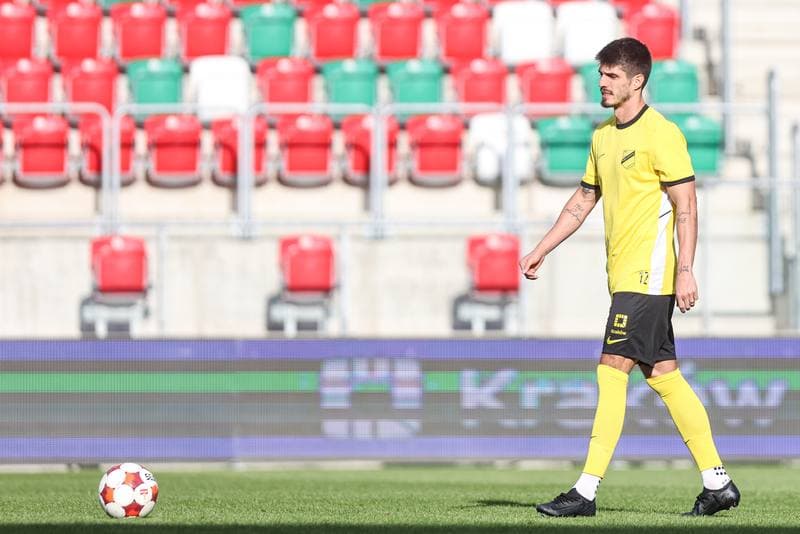 Football. Betclic I liga. Wieczysta Krakow - Gornik Leczna. 25.08.2025
