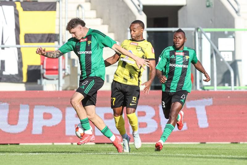 Football. Betclic I liga. Wieczysta Krakow - Gornik Leczna. 25.08.2025