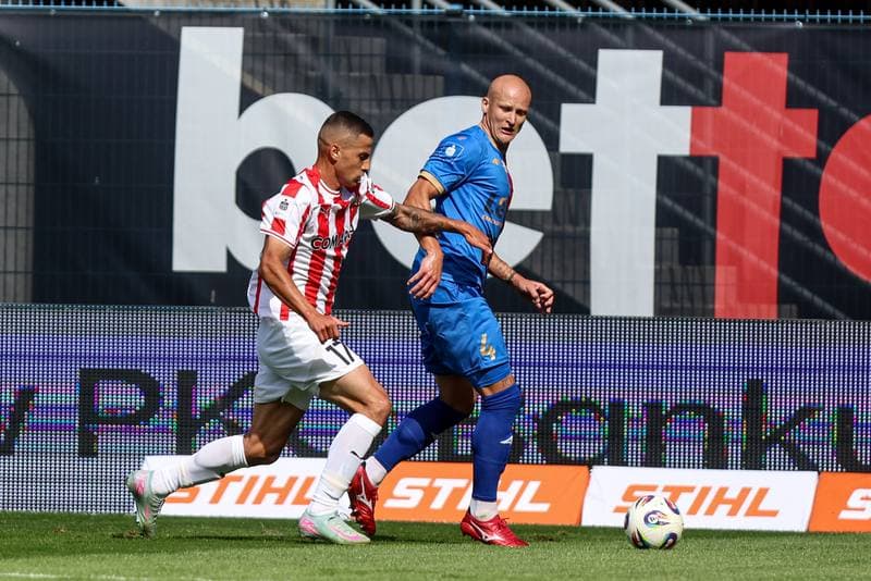 Football. PKO BP Ekstraklasa. Piast Gliwice - Cracovia Krakow. 24.08.2025