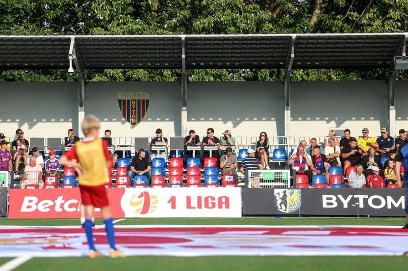 Football. Betclic I liga. Polonia Bytom - Pogon Grodzisk Mazowiecki. 20.08.2025