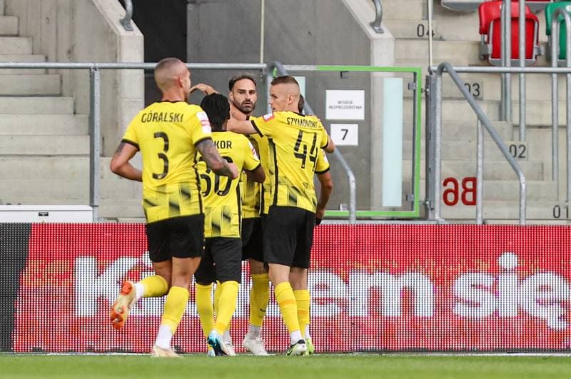 Football. Betclic I liga. Wieczysta Krakow - Znicz Pruszkow. 01.08.2025