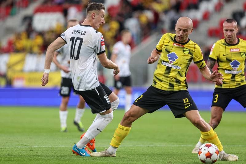 Football. Betclic I liga. Wieczysta Krakow - Znicz Pruszkow. 01.08.2025