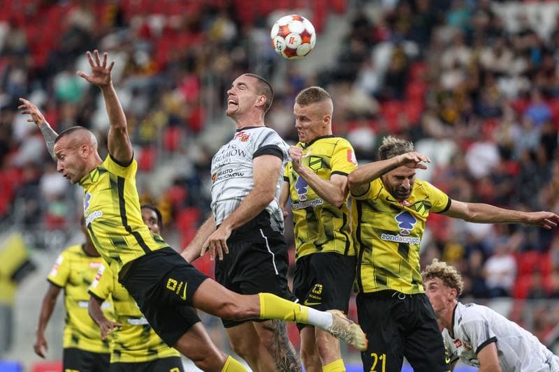 Football. Betclic I liga. Wieczysta Krakow - Znicz Pruszkow. 01.08.2025