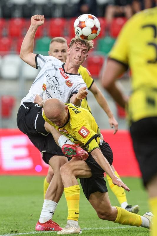 Football. Betclic I liga. Wieczysta Krakow - Znicz Pruszkow. 01.08.2025