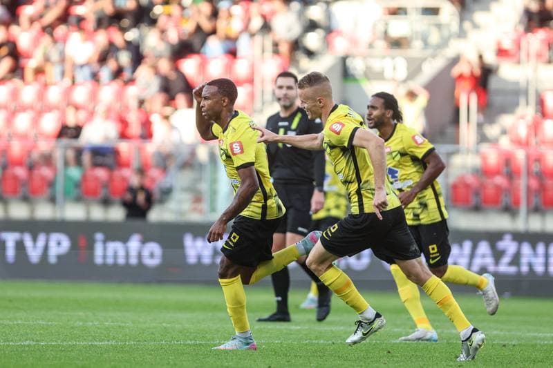 Football. Betclic I liga. Wieczysta Krakow - Znicz Pruszkow. 01.08.2025