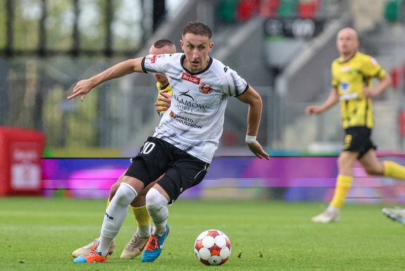 Football. Betclic I liga. Wieczysta Krakow - Znicz Pruszkow. 01.08.2025